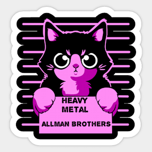 Allman brothers cats Sticker